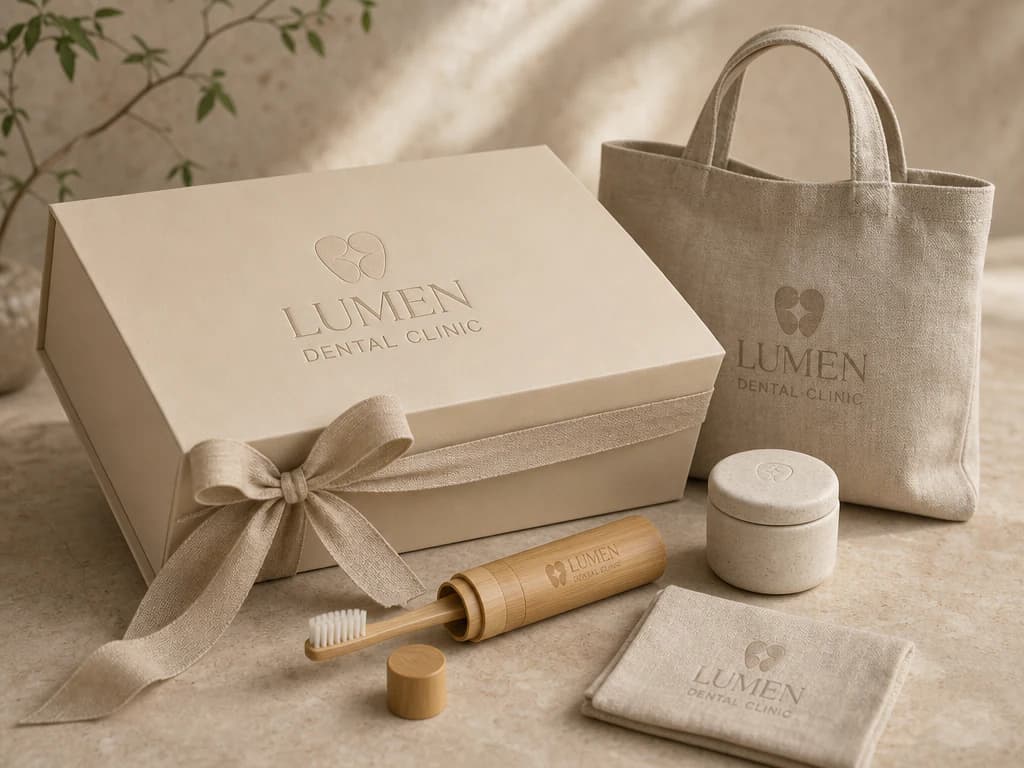 Lumen markalı bakım ürünleri ve hediye kutusu